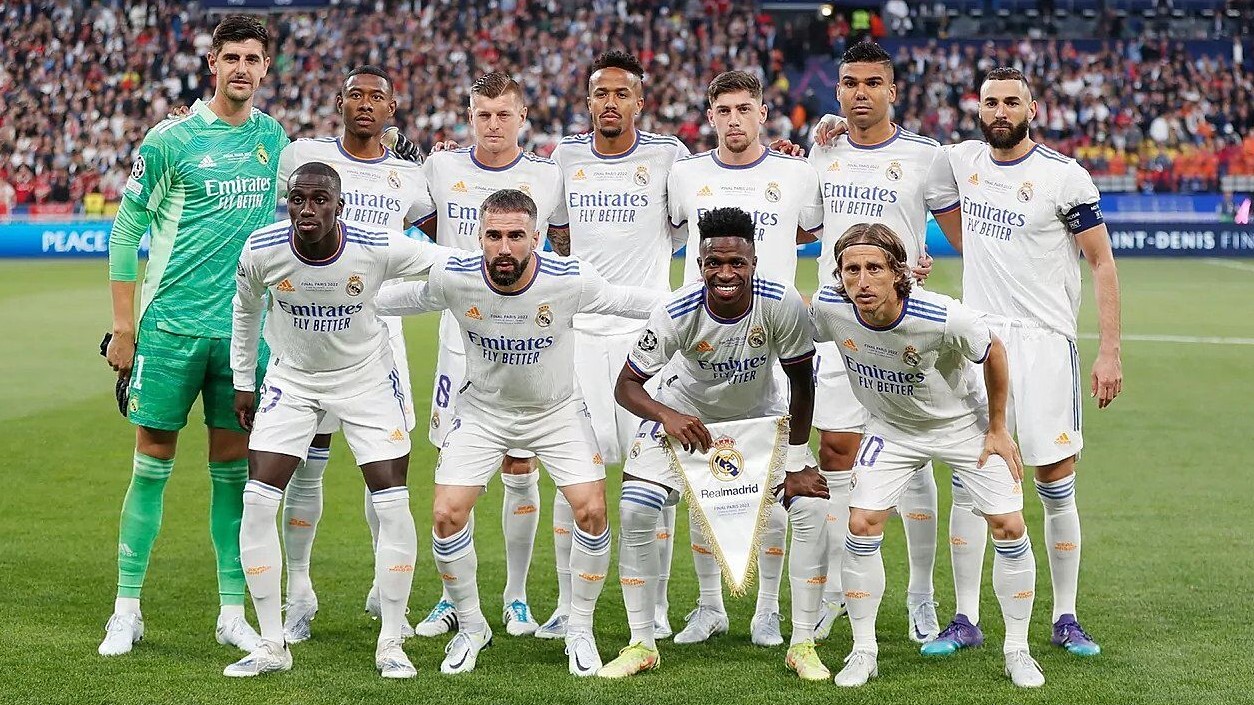 Foto do elenco do Real Madrid
